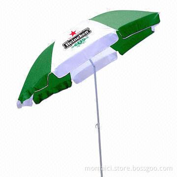 Beach Umbrella, Made of Polyester Material, OEM Orders are Welcome